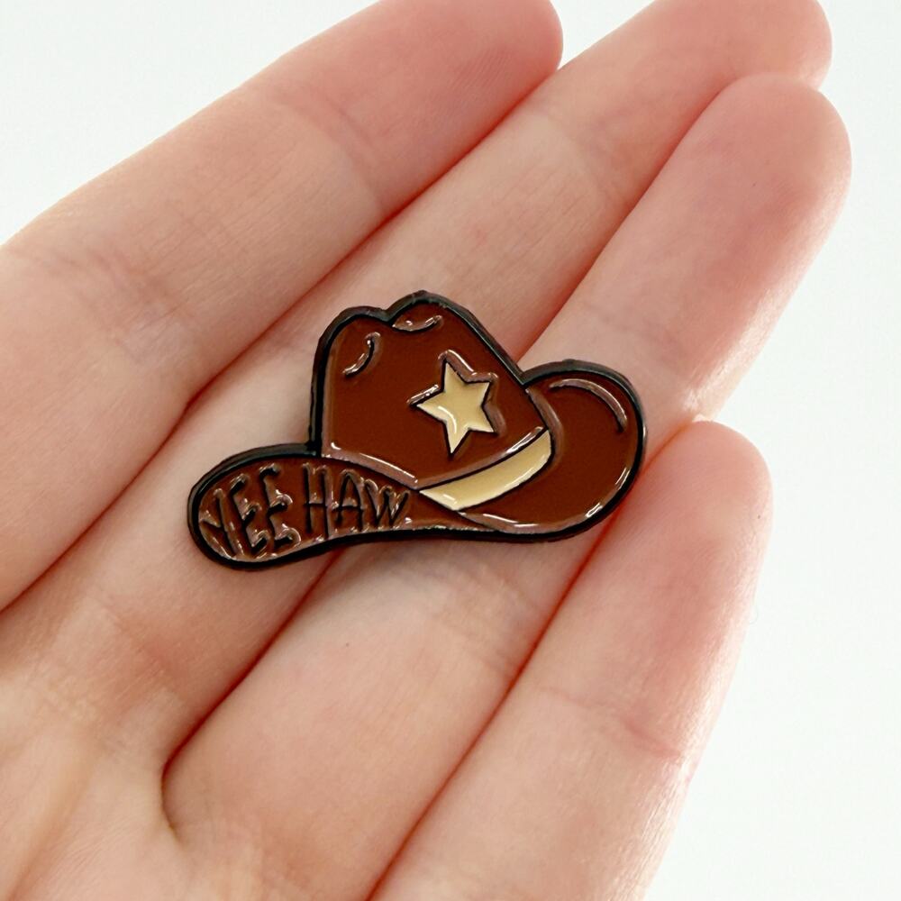 Yee Haw Cowboy Hat Soft Enamel Pin